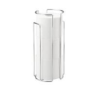 Wenko 16825100 Wallmounted and Standing Spare Toilet roll Holder for 3 Rolls, Metal Steel, 13.5 x 32 x 14 cm, Chrome