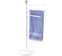 Wenko 17093100 Exclusive towel stand , Metal Steel, 48.5 x 90 x 28.5 cm, White