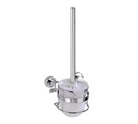 WENKO 17835100 Power-Loc® wall-mounted WC brush set Sion - fixing without drilling, Steel, 14.5 x 38 x 13 cm, Chrome