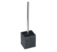 Wenko 17923100 WC brush set Slate Rock stonelook, Plastic Polyresin, 10.2 x 38 x 10.2 cm, Grey Anthracite