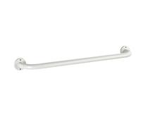 WENKO 18575100 Bath grip Basic, 60 cm, Metal Stainless steel, 66 x 6 x 9.5 cm, White