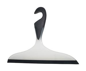 WENKO 18752100 Bathroom Squeegee Loano Black - for Bath and Shower, Plastic, 23 x 17 cm, Black