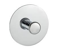 WENKO 18767100 Turbo-Loc® wall hook - fixing without drilling, Steel, 6 x 6 cm, Chrome