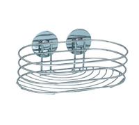 WENKO 18775100 Turbo-Loc wall shelf - fixing without drilling, Steel, 23.5 x 10.5 x 13.5 cm, Chrome