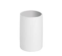 Wenko 19297100 Toothbrush Tumbler Polaris White, Ceramic, 7.5 x 11.2 x 7.5 cm, White