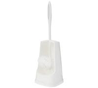 WENKO 19606100 WC brush set Simple White with rim cleaner, Plastic, 12 x 40.5 x 12 cm, White