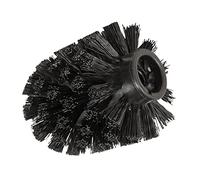 WENKO 19786100 Spare brush head with adapter Black - Ø 8 cm, for toilet brush sets, Plastic, 8 x 9.3 x 8 cm, Black