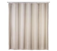 WENKO 20045100 Antimould shower curtain singlecolour Beige antibacterial, washable, Plastic Polyester, Beige