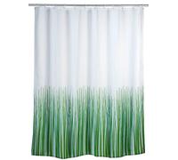 WENKO 20060100 Antimould shower curtain Nature antibacterial, washable, Plastic Polyester, White