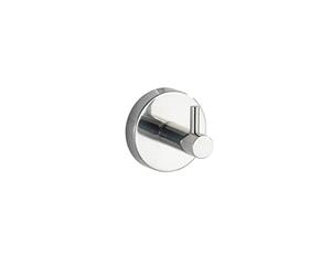 WENKO 20205100 Wall Hook Uno Bosio Shine, Metal Stainless steel, 5.5 x 5.5 x 5.5 cm, Shiny