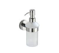 WENKO 20208100 Soap dispenser Bosio Shine, capacity 0.2 L, Metal Stainless steel, 7 x 18 x 11 cm, Shiny