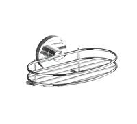 WENKO 20890100 Vacuum-Loc soap holder Milazzo - fixing without drilling, Metal - Steel, 17 x 7.5 x 12 cm, Chrome