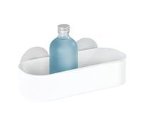 WENKO 21824100 Static-Loc® wall shelf Osimo White - fixing without drilling, Polypropylene, 27 x 9.5 x 12 cm, White