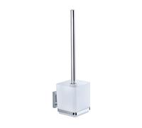 WENKO 22695100 Vacuum-Loc® toilet brush Quadro, Stainless steel, 9.5 x 37 x 12.5 cm, Shiny