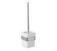 WENKO 22771100 Toilet brush Premium Plus, Stainless steel, 9.5 x 37 x 11.5 cm, Shiny