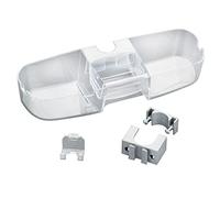 WENKO 22796100 Duschstangencaddy Premium - Duschregal mit 3 Fächern und Haken, Plastic, 36 x 7.5 x 12 cm, Transparent