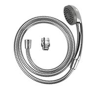 WENKO 22866100 Shower for handbasin - Mobile hand shower with stainless steel shower hose, Acrylonitrile-Butadiene-Styrene (ABS), 170 x 3.5 x 6.5 cm, Silver shiny