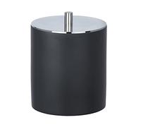 WENKO 23338100 Universal box Ida anthracite - Cosmetic jar, cotton wool jar, Polyresin, 10.5 x 9 x 10.5 cm, Anthracite