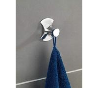 WENKO 23460100 Wall Hook ABS Chrome 15 x 7 x 5 cm