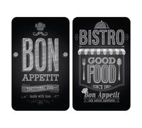 WENKO 2521483100 Universal cover plates Bon Appetit - set of 2, for al
