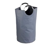 WENKO 3440803100 Laundry collector Jumbo Turquoise - multi-function bag Capacity: 69 l, Polyester, 38 x 72 x 38 cm, Anthracite