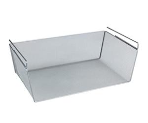 WENKO 53143100 Basket, Matt Silver, 44 x 17 x 28 cm