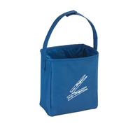 WENKO 63020100 Clothes peg bag, Polyester, 17 x 19 x 10 cm, Blue