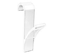 WENKO 8197500 Towel Hooks for radiators Transparent - set of 6, Polystyrene, 2.5 x 10.5 x 7 cm, Transparent