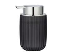 WENKO Agropoli Grey, Liquid Soap Dispenser, 0.25 L, Gray, 12.5 x 9 x 7.5 cm