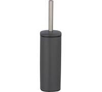 WENKO Alassio Toilet Brush Set Grey, steel, Gray, 9,3 x 39,2 x 9,3 cm