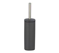 WENKO Alassio Toilet Brush Set Grey, steel, Gray, 9,3 x 39,2 x 9,3 cm