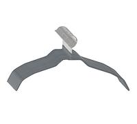 WENKO Alessia Clothes Hangers Set of 20 Moulded Wardrobe Hangers Non-Slip Coat Hangers Chrome-Plated Metal 41 x 0.5 x 21.5 cm Grey