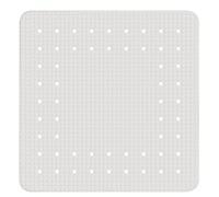 WENKO Alfombra ducha Mirasol 54x54 cm, Blanco, White