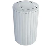 Wenko ALLSTAR Swing Top Bin Polypropylene Grey Diameter 15 x 25 cm