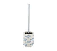 WENKO Aquamarin Toilet Brush Holder, Ceramic, Beige, 10 x 40 x 10 cm