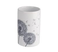 WENKO "Astera Toothbrush Tumbler, White/Grey