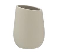 Wenko Badi Holder for Toothbrush and Toothpaste, Ceramic, Beige, 11 x 8 x 8 cm