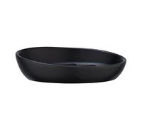 Wenko Soap Dish, Ceramic, Black, 11, 5 x 3 x 11, 5 cm