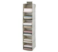 WENKO Balance Wardrobe with Wheels - Mobile Wardrobe, Folding Cabinet, beige, 30 x 122 x 30 cm