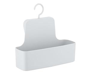 WENKO Barcelona Shower Caddy, Wall Basket Completely Shatterproof, 26 x 24 x 9 cm, White, 26 x 24 x 9 cm