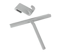 WENKO Bathroom squeegee Mola in grey, Stainless-Steel, 21 x 4 x 24.5 cm