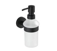 WENKO Bosio Soap, Liquid Dispenser 0.2 L, Stainless steel, matt, 7 x 18 x 11 cm