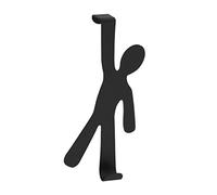 WENKO Boy Door-Mounted Hook, Steel, Black, 2.5 x 8 x 15 cm