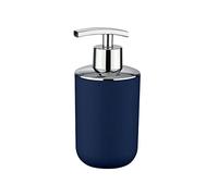 WENKO Brasil Soap Dispenser, TPE, Dark Blue, 7.3 x 9 x 16.5 cm