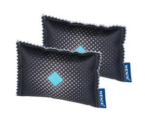 WENKO Car Dehumidifier 120 g Set of 2 Silica Gel 9 x 2 x 12.5 cm White