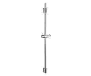 WENKO Classic shower rod 90 cm, shower rack with adjustable holder for handheld shower heads for shower or bath, made of high-quality stainless steel, with sliding wall mount, chrome