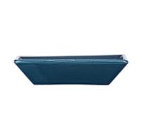 WENKO Cordoba Soap Dish, Ceramic, Dark Blue, 2.5 x 10.5 x 10.5 cm