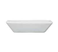 WENKO Cordoba White Soap Dish, Ceramic, 2.5 x 10.5 x 10.5 cm
