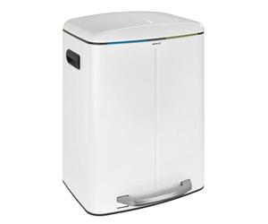 WENKO Cubo CON Pedal Easy 2x20l Primo Blanco