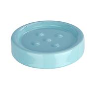 WENKO dish Polaris Pastel Blue-soap tray, Ceramic, 11 x 11 x 2.5 cm